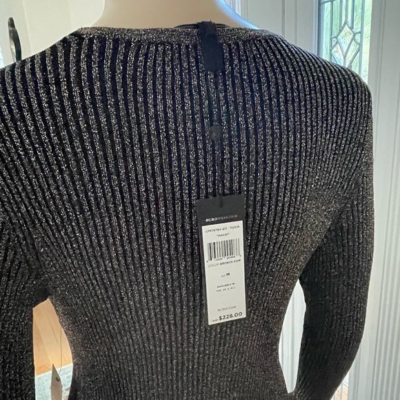 BCBG Max Azria Macki Metallic Dress, Size M - Picture 8 of 9